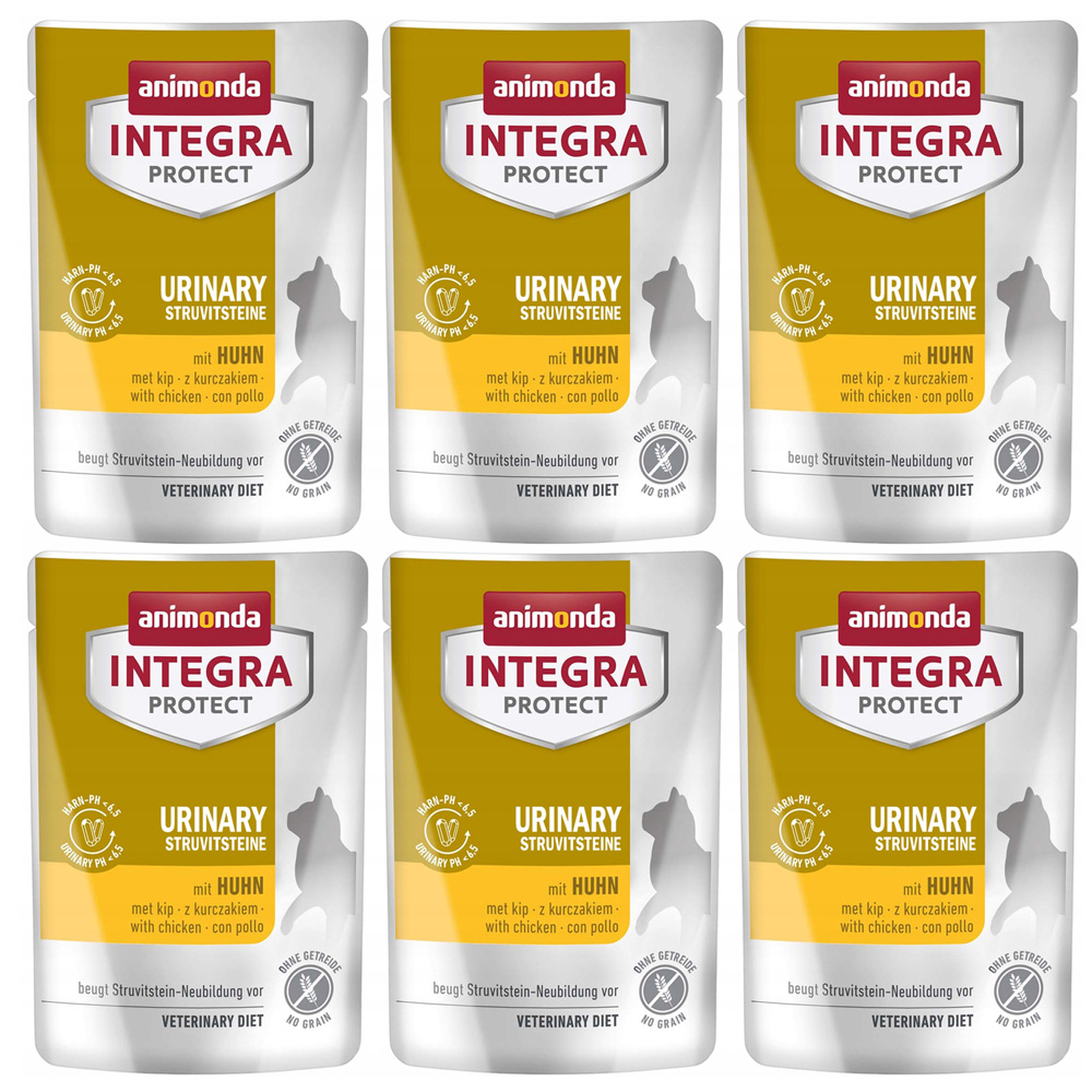 Integra Protect Urinary Struvitna Przeciw Kamieni Struwitowych z Kurczakiem 6x85g